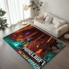 Minecraft Steve im Nether-Update-Biom Teppich