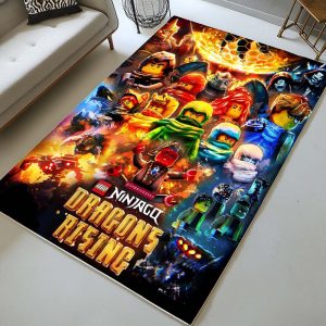 Ninjago Alle Charaktere Drachen Erwachen Teppich