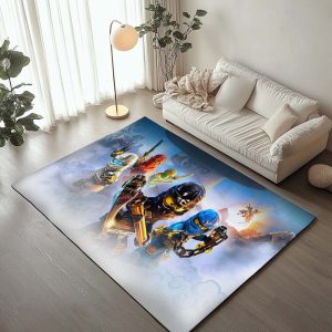 Ninjago Alle Charaktere Kampf 1008 Teppich