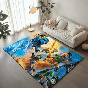 Ninjago Alle Charaktere Kampf 1010 Teppich