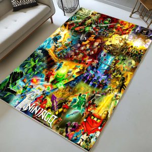 Ninjago Alle Charaktere Kampf 1016 Teppich