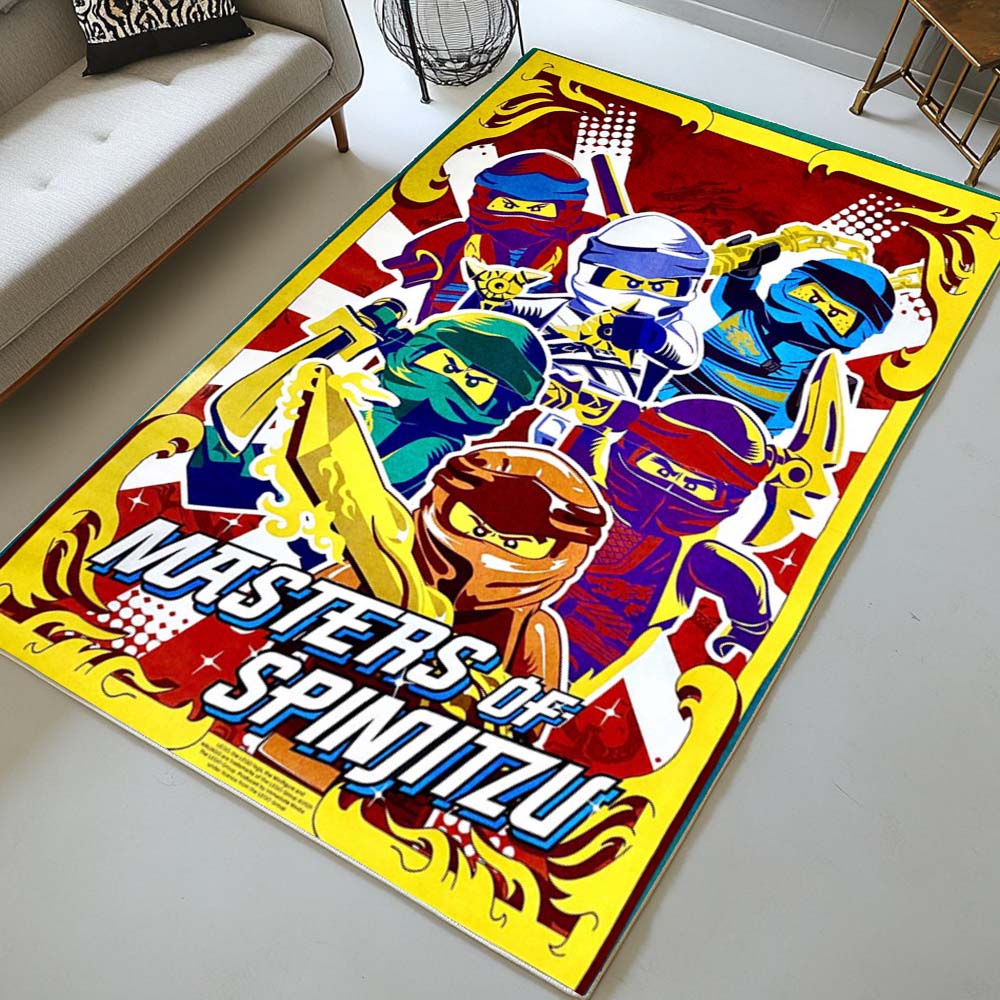 Ninjago Alle Charaktere Kampf Meister des Spinjitzu Teppich