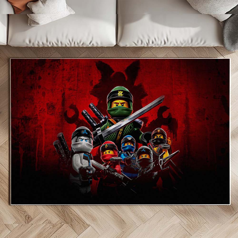 Ninjago Alle Charaktere Lloyd Kai Jay Nya Cole Zane Teppich – Bild 2