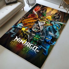 Ninjago Hände der Zeit Alle Charaktere Lloyd Jay Kai Zane Nya Cole Meister Wu Teppich