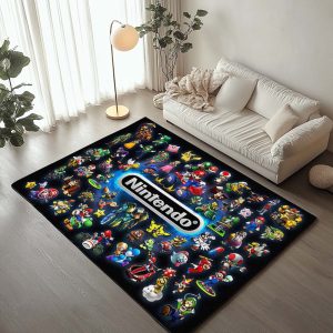 Nintendo – Charaktere im Spiel Teppich