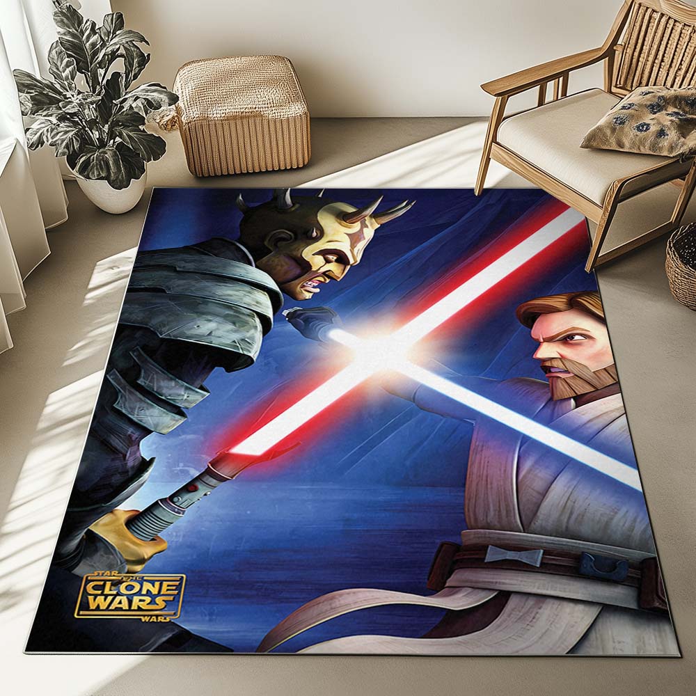 Obi-Wan gegen Savage Star Wars Charakter Teppich – Bild 2