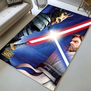 Obi-Wan gegen Savage Star Wars Charakter Teppich