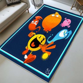 Pac-Man und Geister Teppich