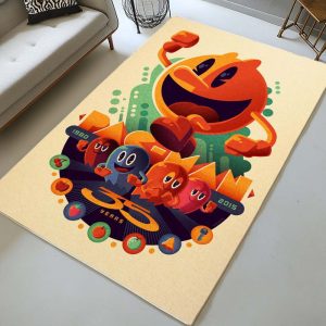 Pac-Man und Geister 4 Teppich