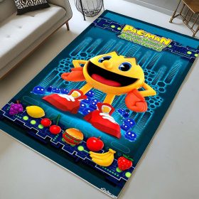 Pac-Man und Power-Pellets Frucht Geister Teppich