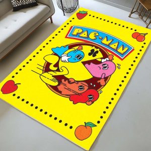 Pac-Man frisst Geister im Spiel Teppich