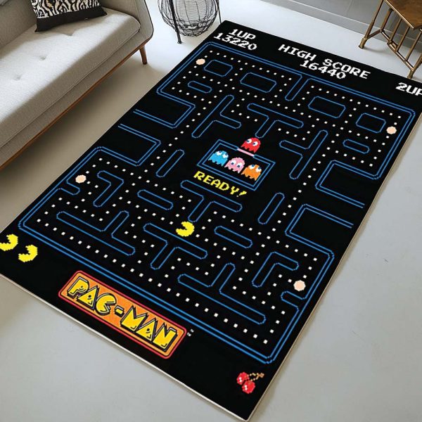 Pac-Man Spiel Highscore Nach oben Bildschirm Bereit Teppich
