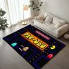 Pac-Man Spiel Icon und Geister Teppich