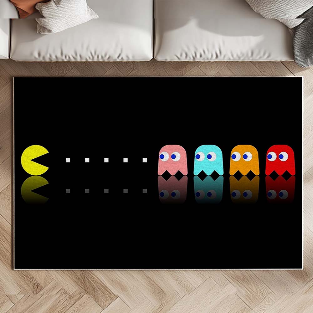 Pac-Man Spielzimmer Deko Teppich – Bild 2