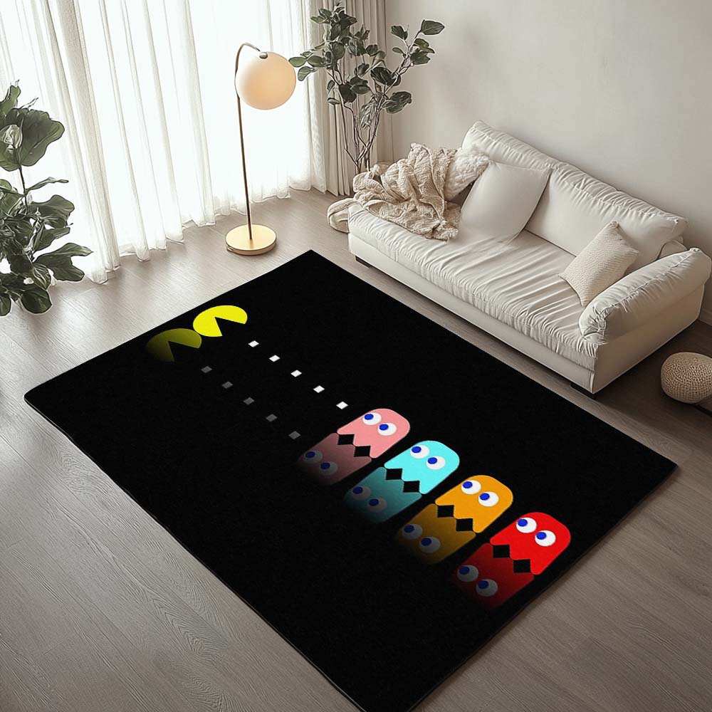 Pac-Man Spielzimmer Deko Teppich