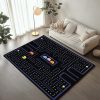 Pac-Man und Geister im Pac-Man-Labyrinth 02 Teppich