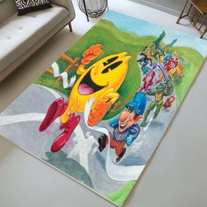 Pac-Man und Nintendo Spielcharaktere Teppich