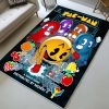 Pac-Man und alle Charaktere im Pac-Man-Spiel Teppich