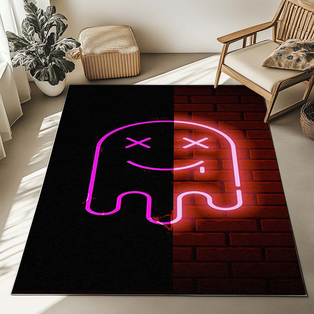 Pac-Man mit Neonlicht Teppich – Bild 2