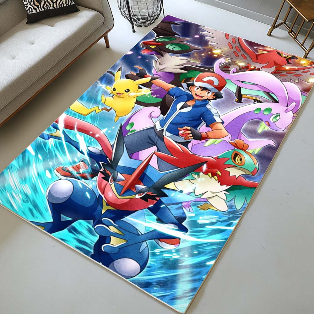 Pikachu Detektiv Alle Charaktere 1 Teppich