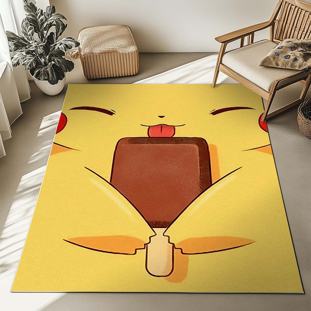 Pikachu Glückliches Gesicht Teppich – Bild 2