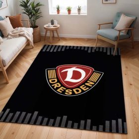 SG Dynamo Dresden schwarzer Hintergrund Teppich