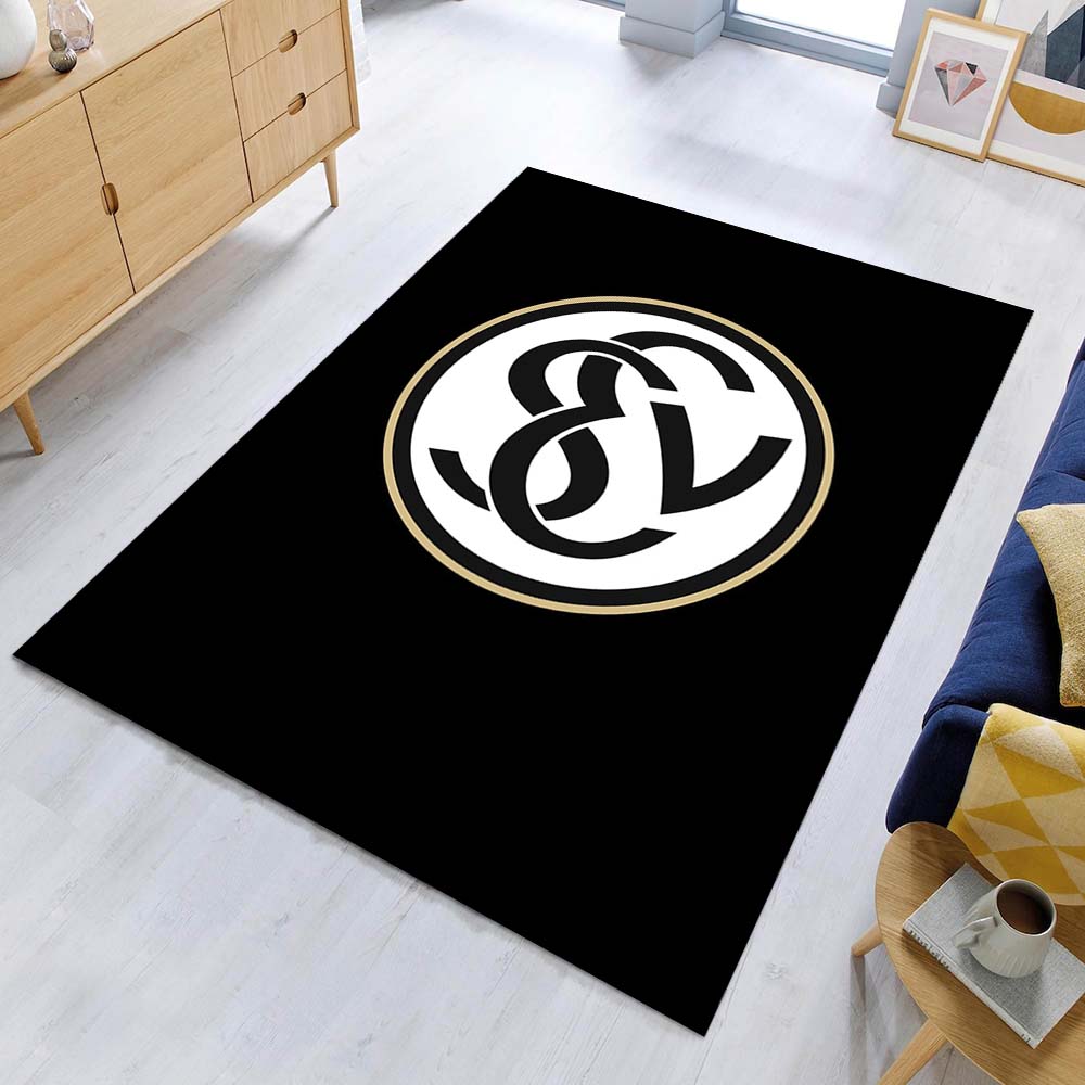SV 07 Elversberg schwarzer Hintergrund sve elv Teppich – Bild 2