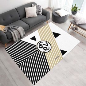 SV 07 Elversberg sve elv deine eins schwarz weißer Hintergrund Teppich