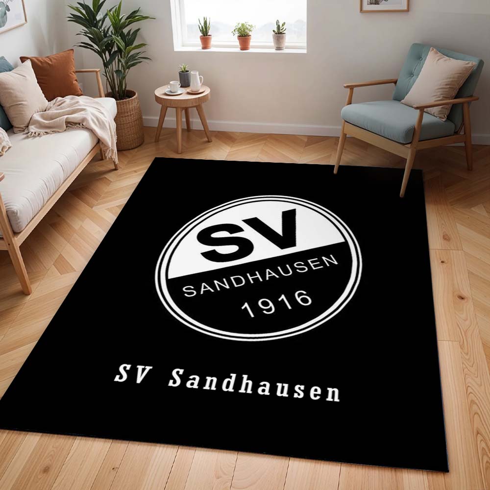 SV Sandhausen schwarzer Hintergrund 03 Teppich