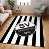 SV Sandhausen schwarz weiß 04 Teppich