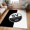 SV Sandhausen schwarz weiß 05 Teppich