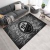 SV Sandhausen schwarz weiße Ziegelwand Teppich