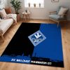 SV Waldhof Mannheim 07 schwarz blauer Hintergrund SVW 02 Teppich