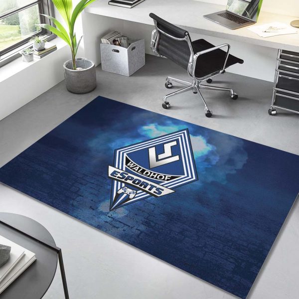 SV Waldhof Mannheim 07 schwarz blau Backsteinmauer SVW Teppich – Bild 2