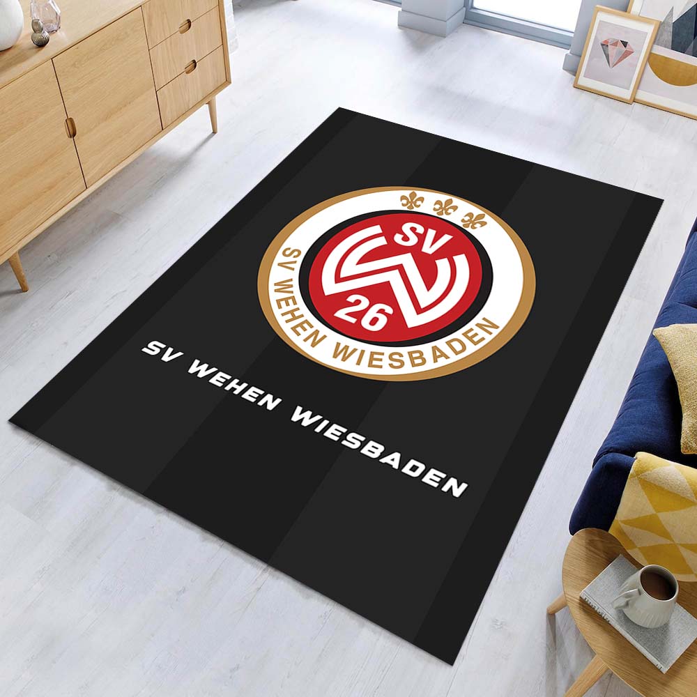 SV Wehen Wiesbaden schwarzer Hintergrund Teppich – Bild 2