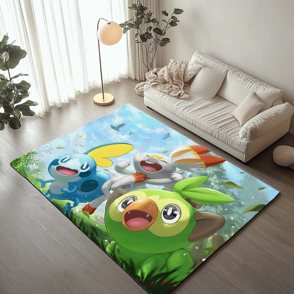 Chimpep Hopplo Memmeon Pokémon - Scorbunny Grookey Sobble Pokemon 2 Teppich