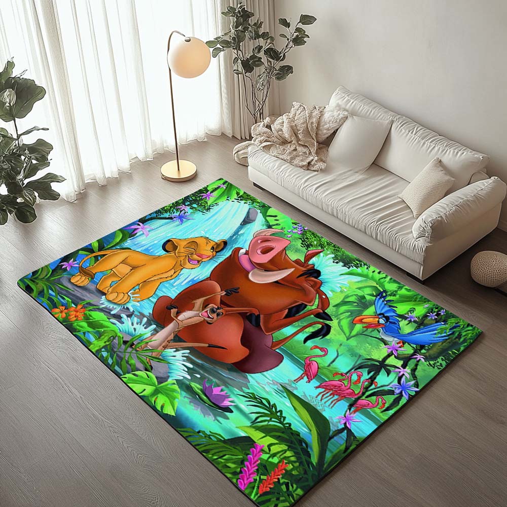Simba und Freunde 2 Teppich