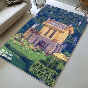 Einfaches Birkenhaus in Minecraft Teppich
