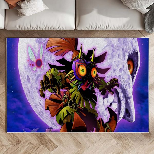Schädelkind Majoras Maske Die Legende von Zelda Charakter 3 Teppich – Bild 2