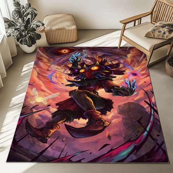 Schädelkind Majoras Maske Die Legende von Zelda Charakter 5 Teppich – Bild 2