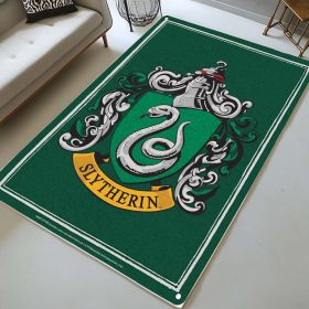 Haus Slytherin Harry Potter Grünes Logo Teppich