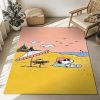 Snoopy und Woodstock – Am Strand Teppich