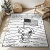 Snoopy – Zum Mond 2 Teppich