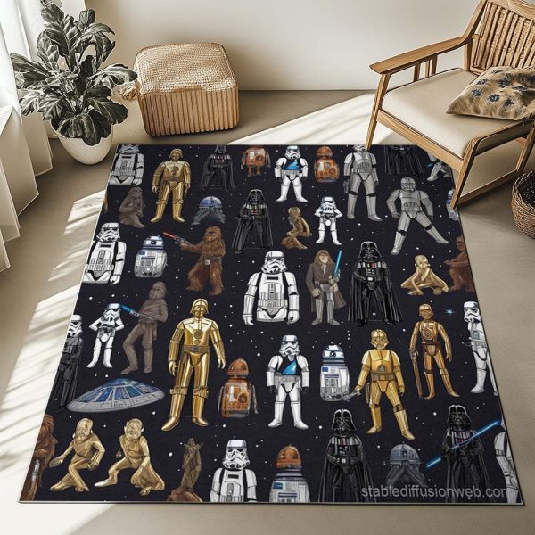 Star Wars Charaktere Teppich – Bild 2
