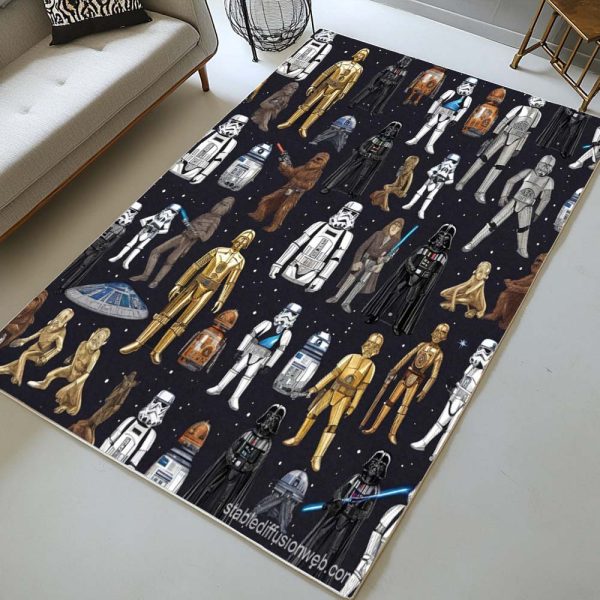 Star Wars Charaktere Teppich