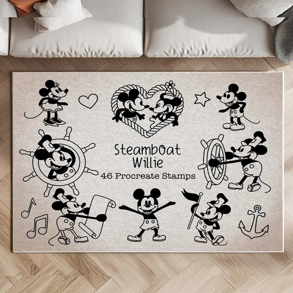 Steamboat Micky Maus Teppich – Bild 2