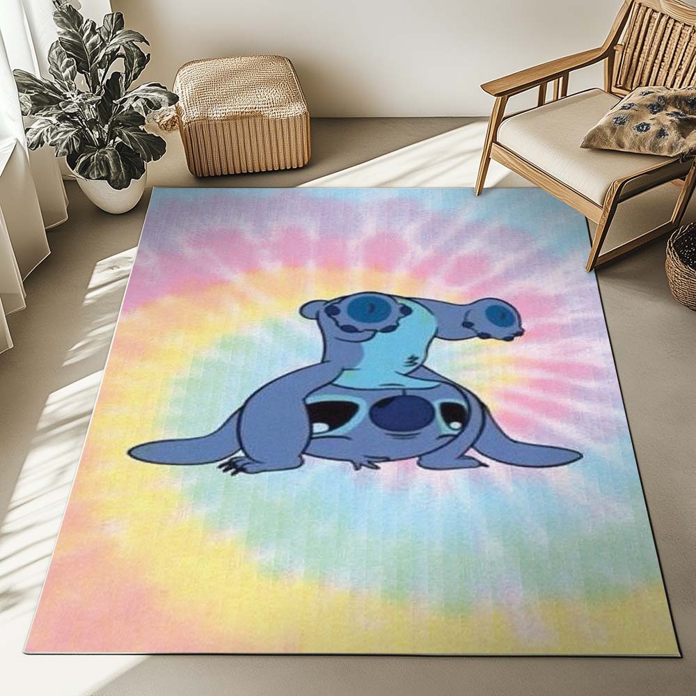 Stitch Bunter Hintergrund Teppich – Bild 2