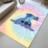 Stitch Bunter Hintergrund Teppich