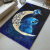 Stitch Ich liebe dich bis zum Mond und zurück Teppich