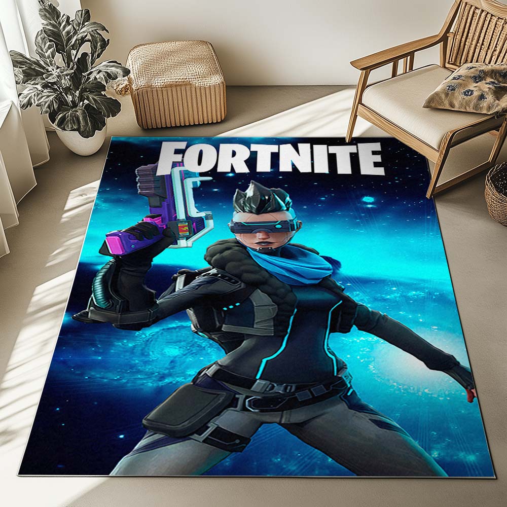 Gipfeljägerin Evie Fortnite Kapitel 3 Cyberpunk Teppich – Bild 2